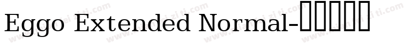 Eggo Extended Normal字体转换